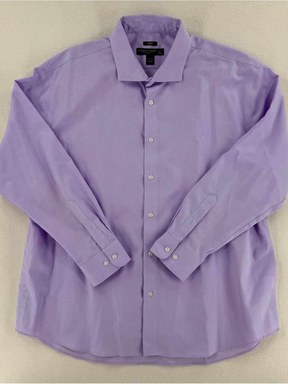 Pronto Uomo Light Lavender Dress Shirt - Point Collar